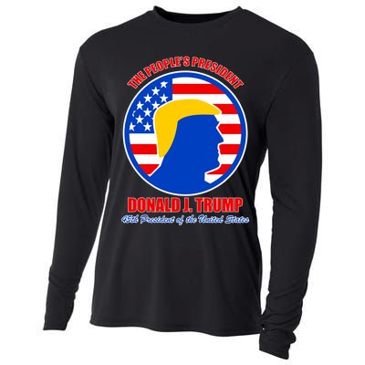 The People's President Donald Trump USA Logo Cooling Performance Long Sleeve Crew