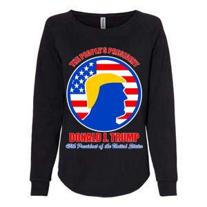 The People's President Donald Trump USA Logo Womens California Wash Sweatshirt