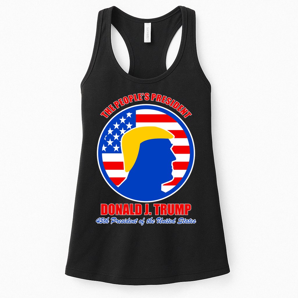 The People's President Donald Trump USA Logo Womens Tank Top