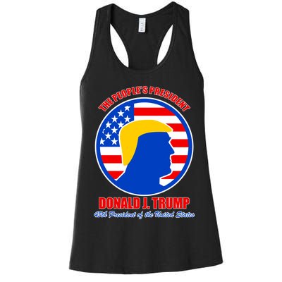 The People's President Donald Trump USA Logo Women's Racerback Tank