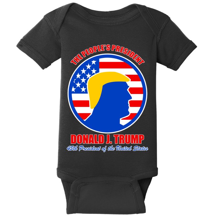 The People's President Donald Trump USA Logo Baby Bodysuit