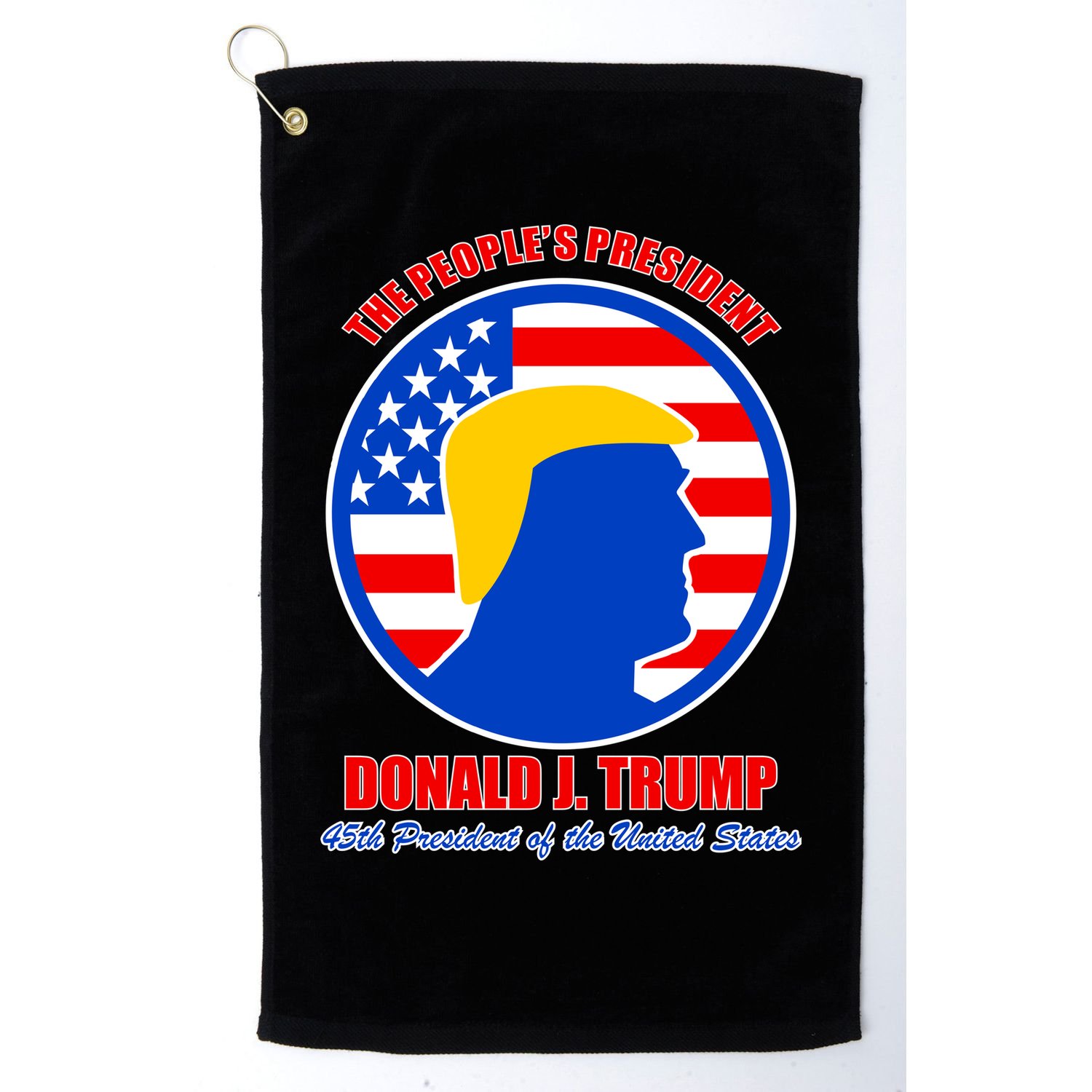 The People's President Donald Trump USA Logo Golf Towel