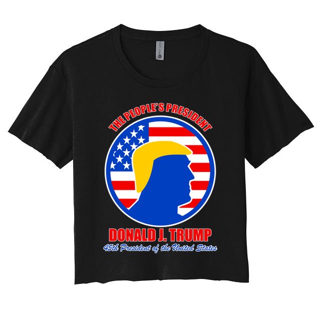 The People's President Donald Trump USA Logo Crop Top