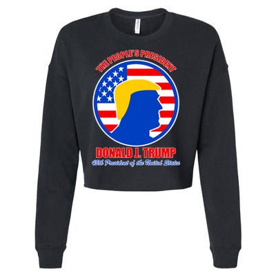 The People's President Donald Trump USA Logo Cropped Pullover Crew