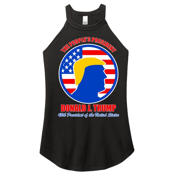 The People's President Donald Trump USA Logo Women's Perfect Tri Rocker Tank