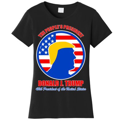 The People's President Donald Trump USA Logo Women's T-Shirt