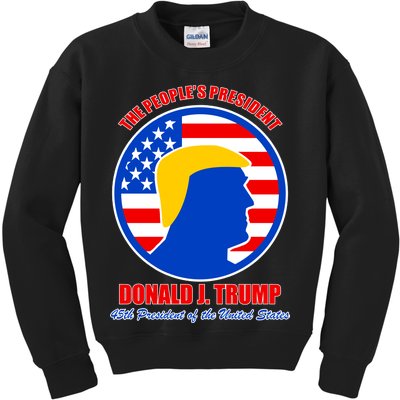 The People's President Donald Trump USA Logo Kids Sweatshirt