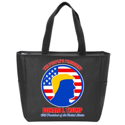 The People's President Donald Trump USA Logo Zip Tote Bag