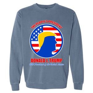 The People's President Donald Trump USA Logo Garment-Dyed Sweatshirt