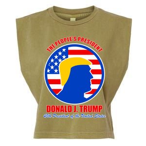 The People's President Donald Trump USA Logo Garment-Dyed Women's Muscle Tee