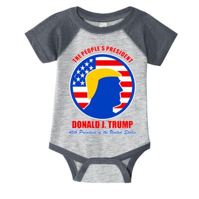 The People's President Donald Trump USA Logo Infant Baby Jersey Bodysuit