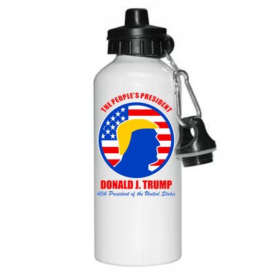 The People's President Donald Trump USA Logo Aluminum Water Bottle