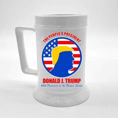 The People's President Donald Trump USA Logo Beer Stein