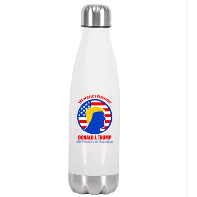 The People's President Donald Trump USA Logo Stainless Steel Insulated Water Bottle