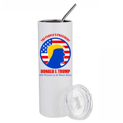 The People's President Donald Trump USA Logo Stainless Steel Tumbler