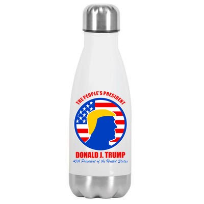 The People's President Donald Trump USA Logo Stainless Steel Insulated Water Bottle