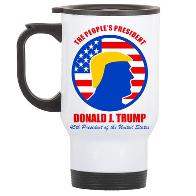 The People's President Donald Trump USA Logo Stainless Steel Travel Mug