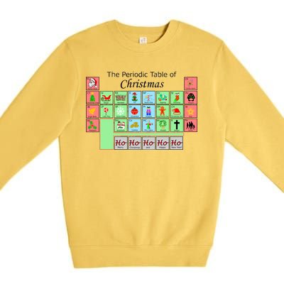 The Periodic Table Of Christmas Elements Premium Crewneck Sweatshirt