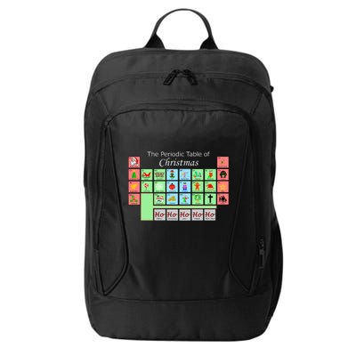 The Periodic Table Of Christmas Elements City Backpack