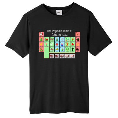 The Periodic Table Of Christmas Elements Tall Fusion ChromaSoft Performance T-Shirt