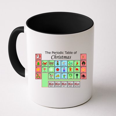 The Periodic Table Of Christmas Elements Mug