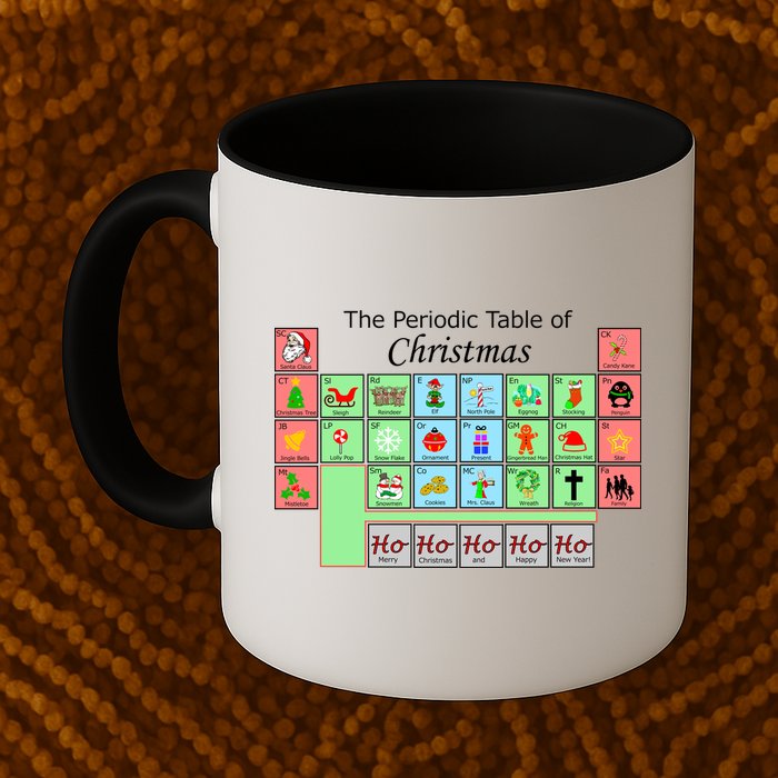 The Periodic Table Of Christmas Elements Mug