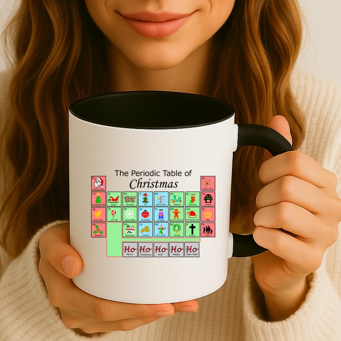 The Periodic Table Of Christmas Elements Mug