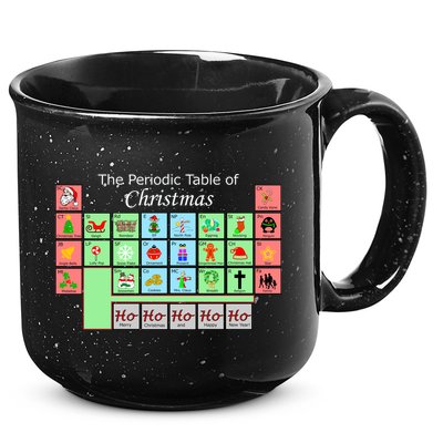 The Periodic Table Of Christmas Elements 15oz Campfire Ceramic Mug