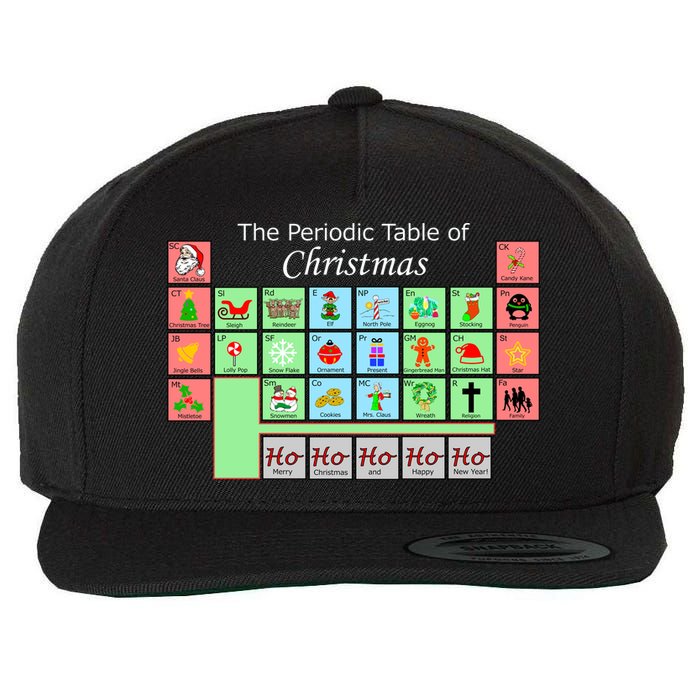 The Periodic Table Of Christmas Elements Wool Snapback Cap