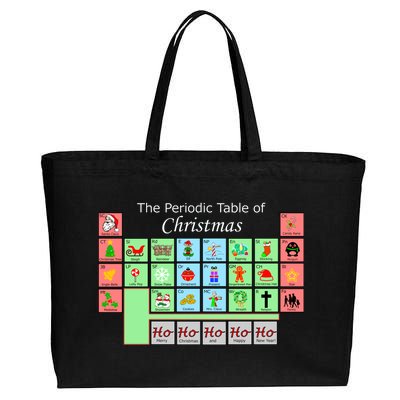 The Periodic Table Of Christmas Elements Cotton Canvas Jumbo Tote