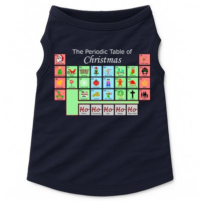 The Periodic Table Of Christmas Elements Doggie Tank
