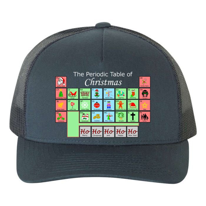 The Periodic Table Of Christmas Elements Yupoong Adult 5-Panel Trucker Hat