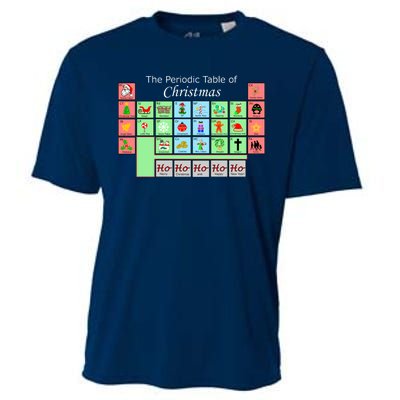 The Periodic Table Of Christmas Elements Cooling Performance Crew T-Shirt