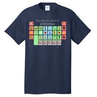 The Periodic Table Of Christmas Elements Tall T-Shirt