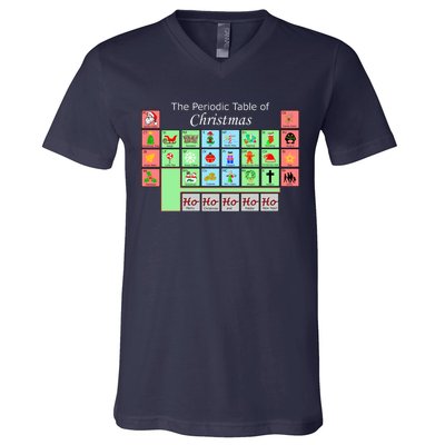 The Periodic Table Of Christmas Elements V-Neck T-Shirt