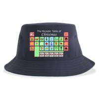 The Periodic Table Of Christmas Elements Sustainable Bucket Hat