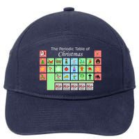 The Periodic Table Of Christmas Elements 7-Panel Snapback Hat