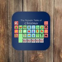 The Periodic Table Of Christmas Elements Coaster