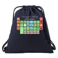 The Periodic Table Of Christmas Elements Drawstring Bag