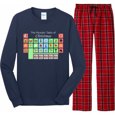 The Periodic Table Of Christmas Elements Long Sleeve Pajama Set