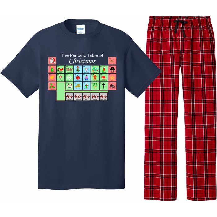 The Periodic Table Of Christmas Elements Pajama Set