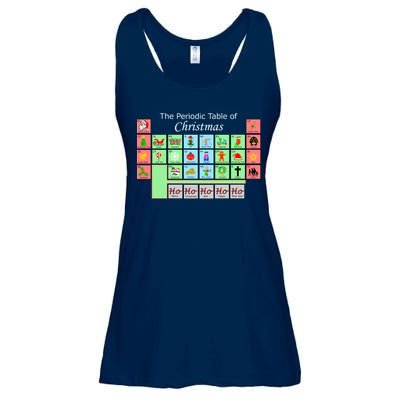 The Periodic Table Of Christmas Elements Ladies Essential Flowy Tank