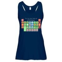 The Periodic Table Of Christmas Elements Ladies Essential Flowy Tank