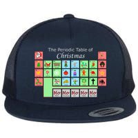 The Periodic Table Of Christmas Elements Flat Bill Trucker Hat