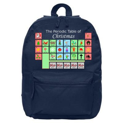 The Periodic Table Of Christmas Elements 16 in Basic Backpack