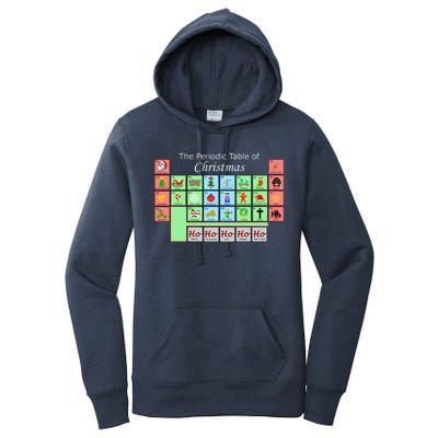 The Periodic Table Of Christmas Elements Women's Pullover Hoodie