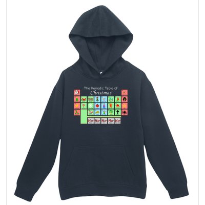 The Periodic Table Of Christmas Elements Urban Pullover Hoodie