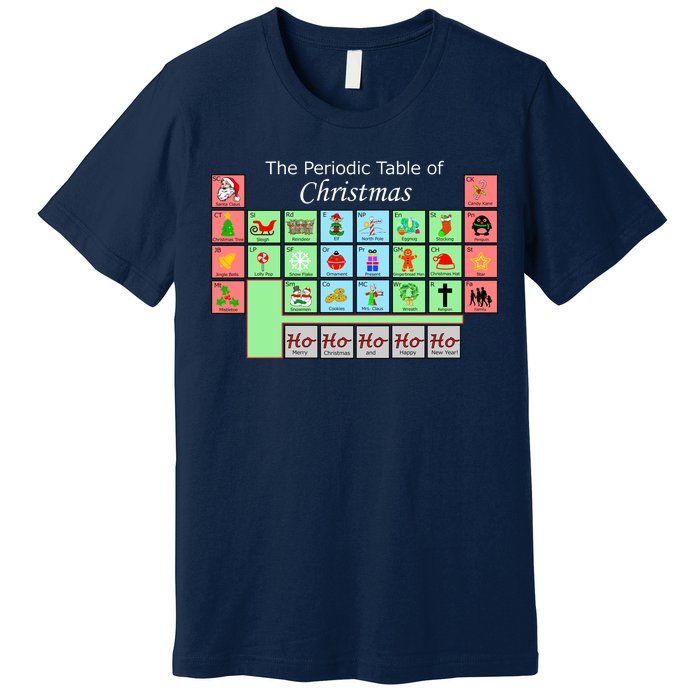 The Periodic Table Of Christmas Elements Premium T-Shirt