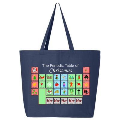 The Periodic Table Of Christmas Elements 25L Jumbo Tote