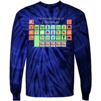 The Periodic Table Of Christmas Elements Tie-Dye Long Sleeve Shirt